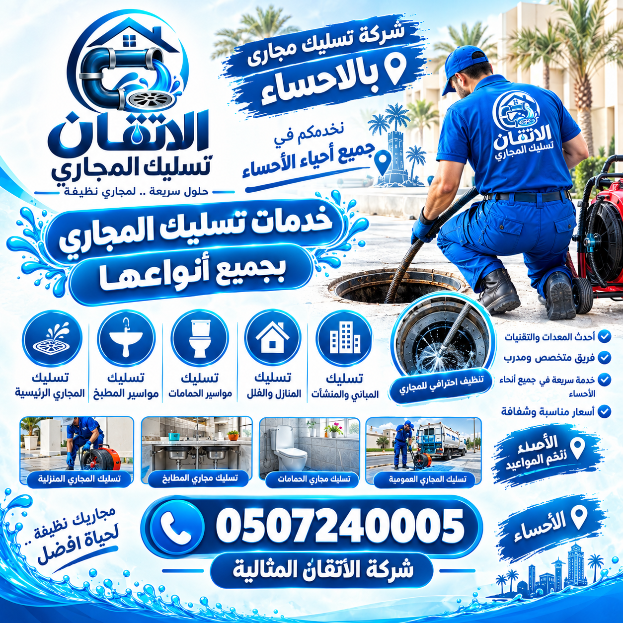شركة تسليك مجارى بالاحساء