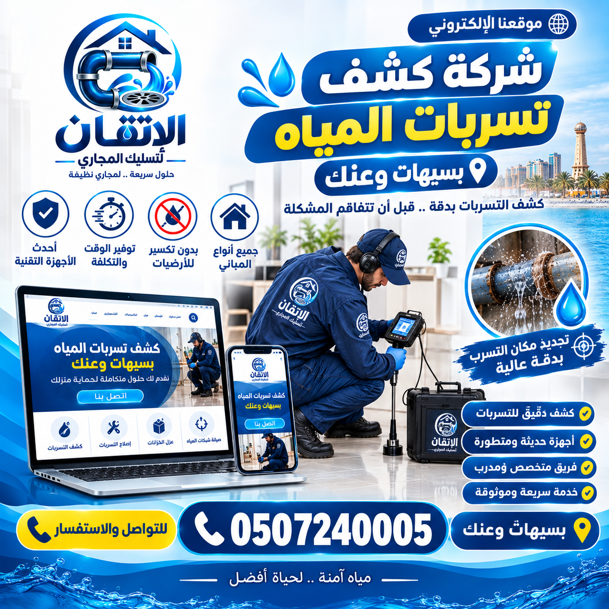 شركة كشف تسربات المياه بسيهات وعنك