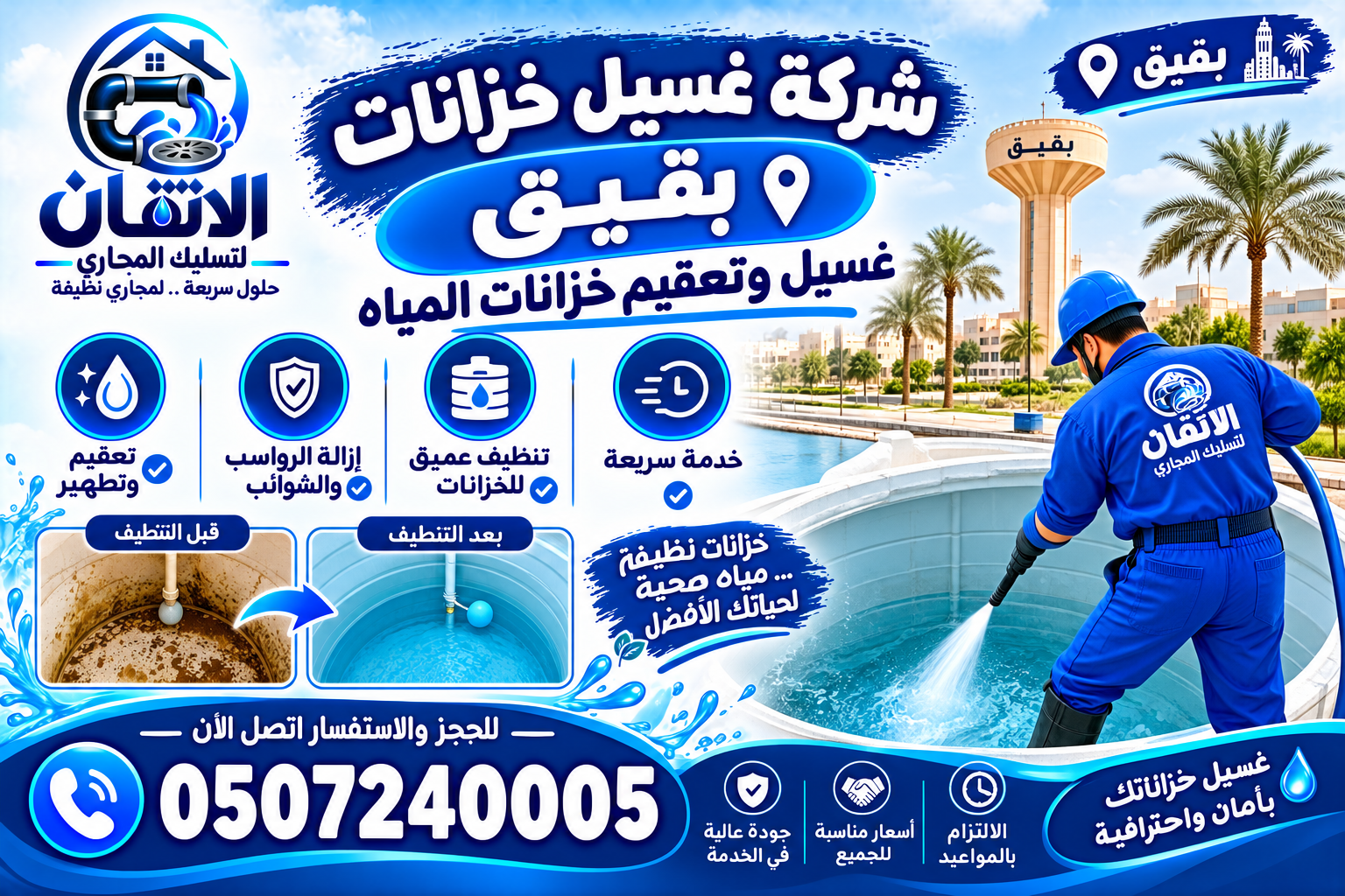 شركة غسيل خزانات ببقيق
