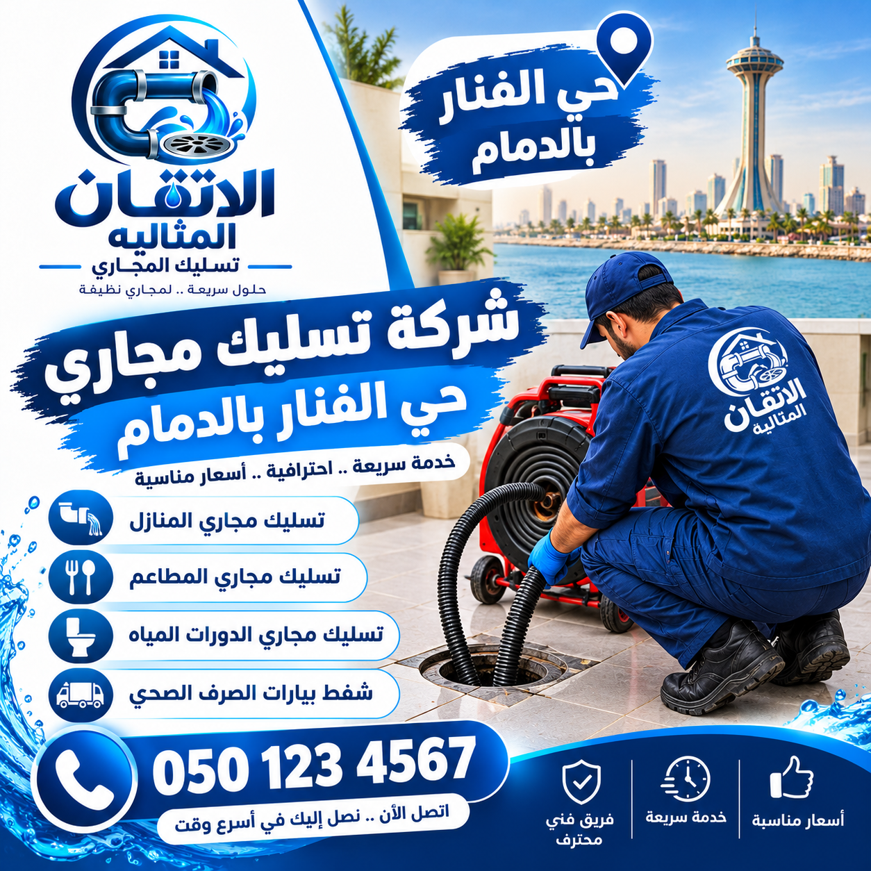 شركة تسليك مجاري حي الفنار بالدمام