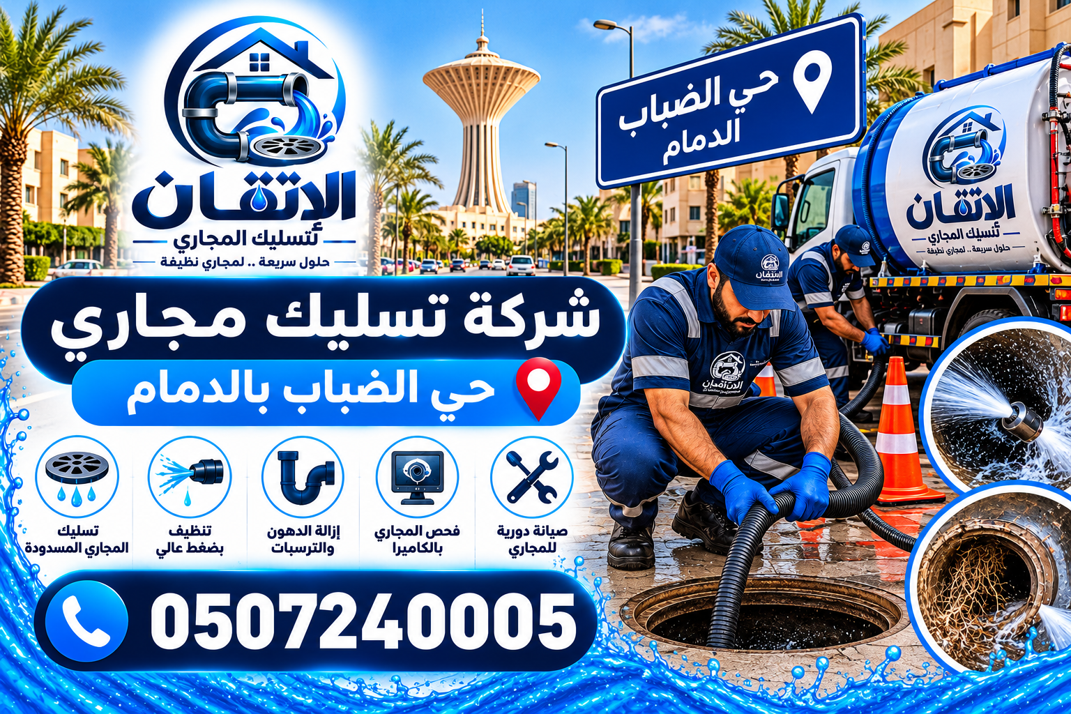 شركة تسليك مجارى حي الضباب بالدمام