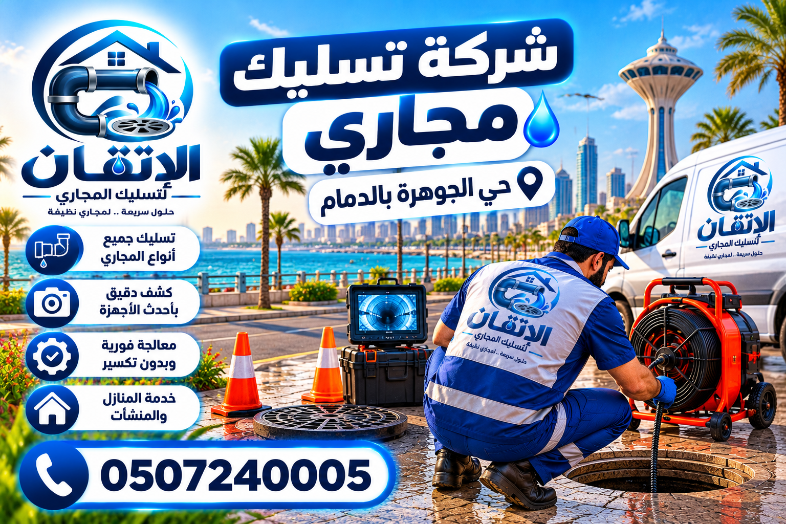 شركة تسليك مجاري حي الجوهرة بالدمام