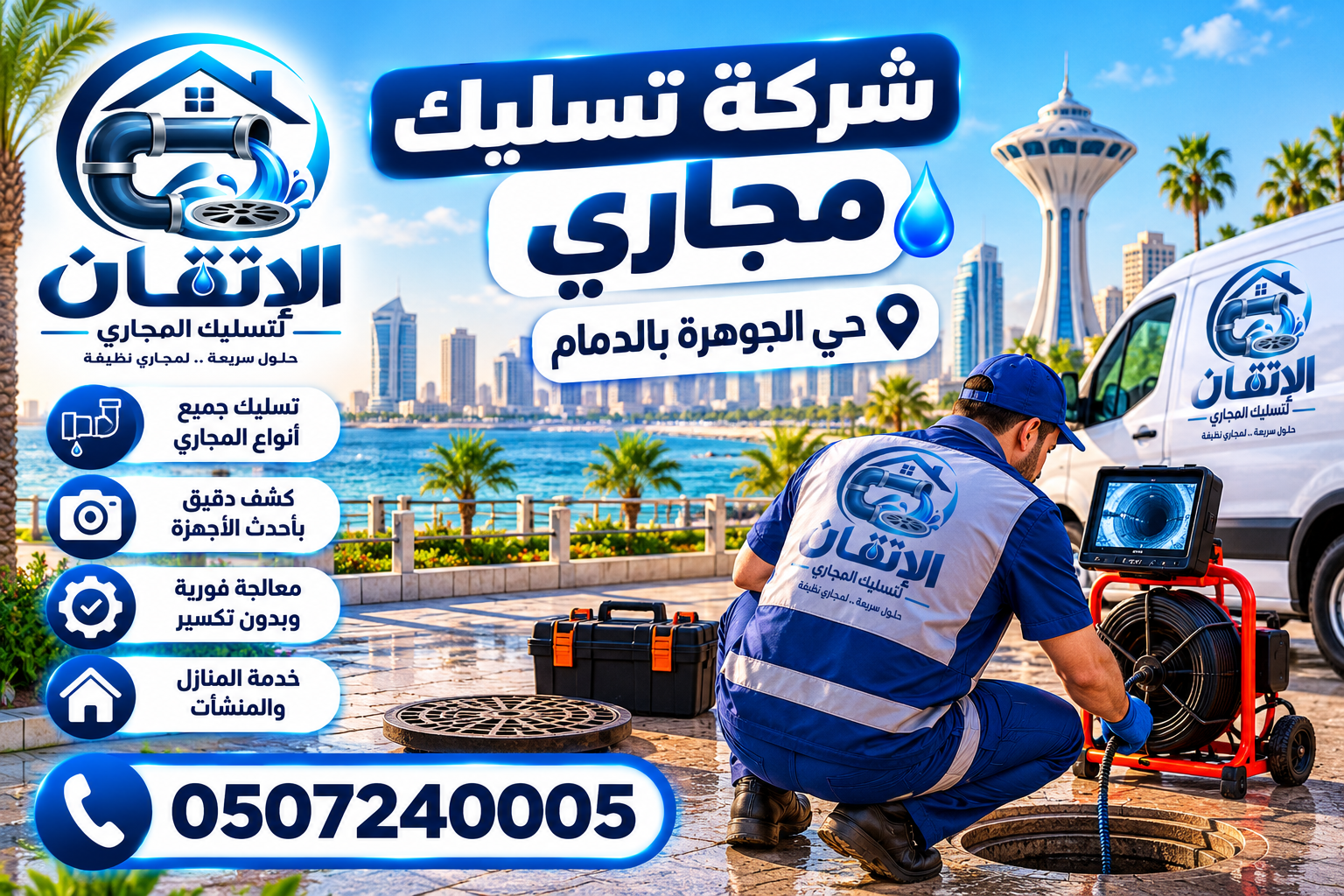 شركة تسليك مجاري حي الجوهرة بالدمام