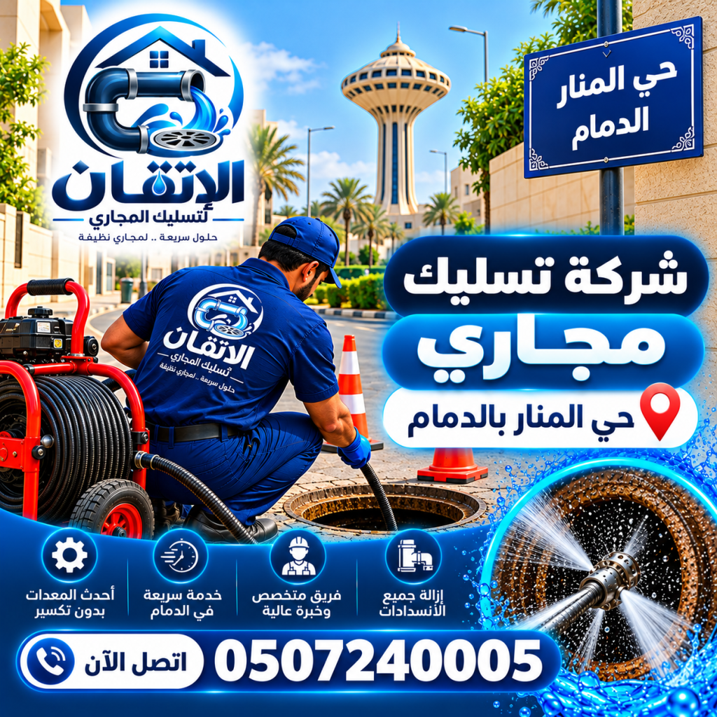 شركة تسليك مجارى حي المنار بالدمام